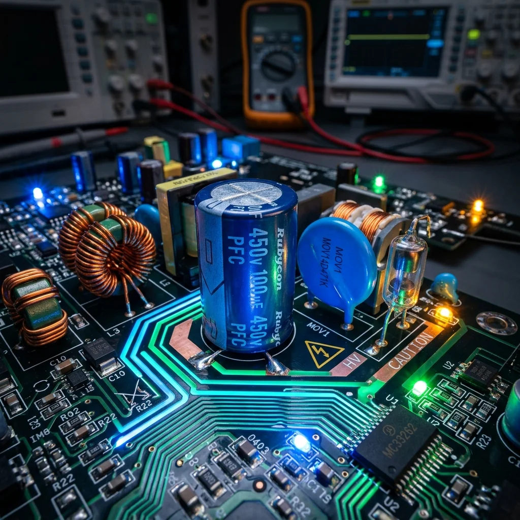 Internal Circuitry and Power Factor Capacitor of ZeroWattic